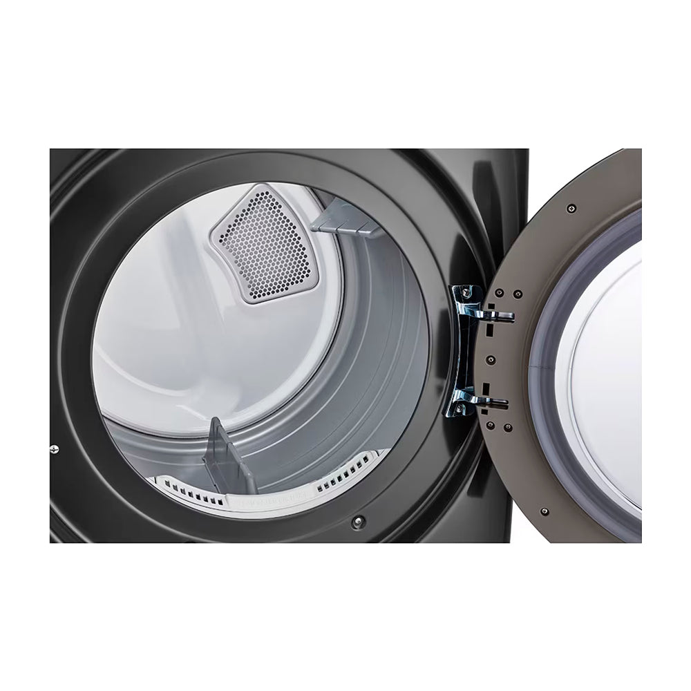 LG Secadora a Gas de Carga Frontal | Sensor Dry | Flow Sense | 7.4p3 | Negro Medio
