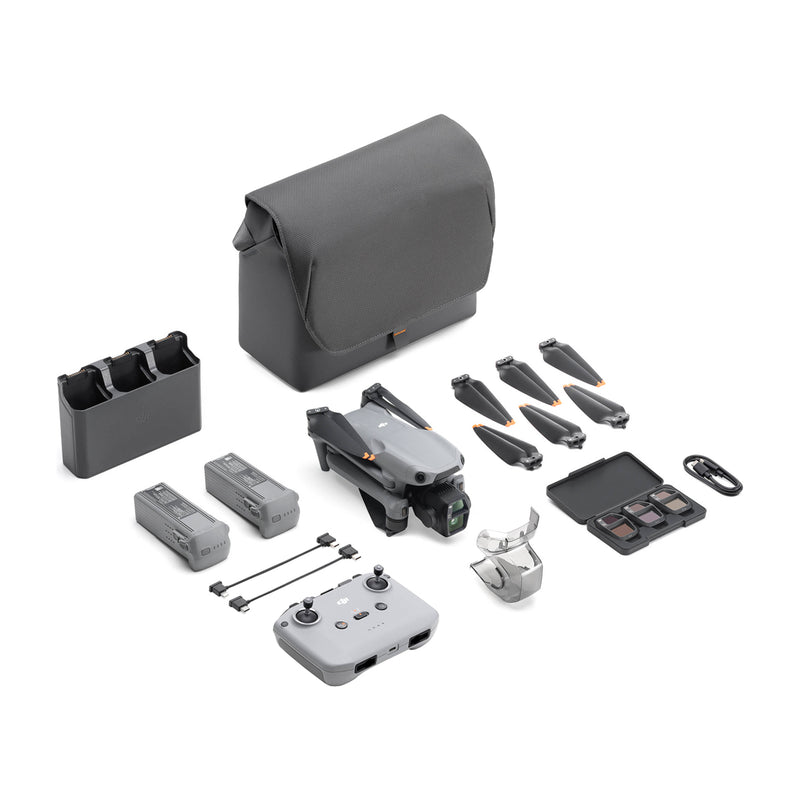 DJI Air 3S Drone Fly More Combo | Quadcopter | 50MP | Video 4K | 3 Baterías | Cargador Triple | OcuSync 4.0 | ActiveTrack 360° | 45 Min