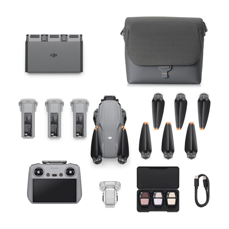 DJI Air 3S Drone Fly More Combo | Quadcopter | 50MP | Video 4K | 3 Baterías | Cargador Triple | OcuSync 4.0 | ActiveTrack 360° | 45 Min