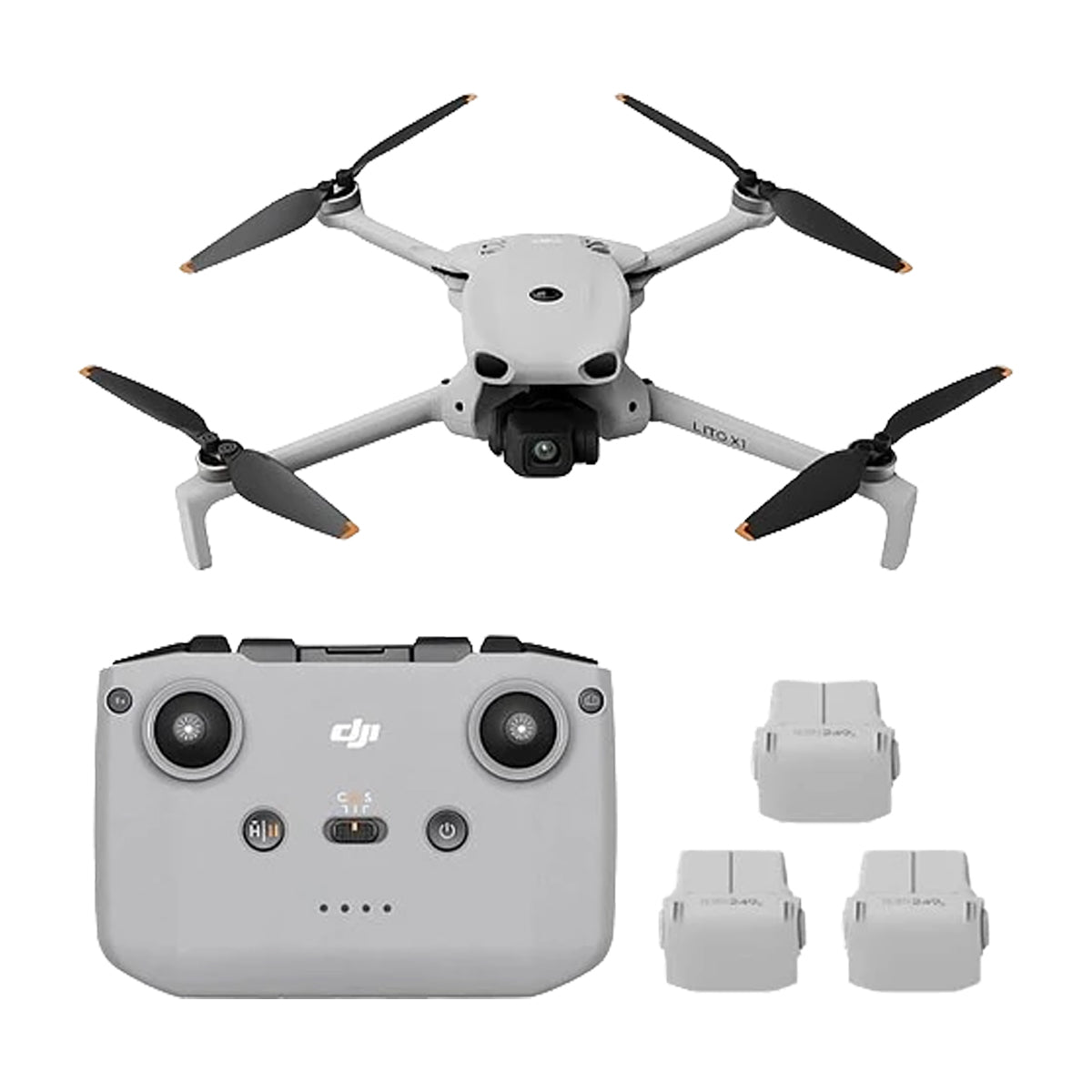 DJI Lito X1 Drone Fly More Combo | RCN3 | Quadcopter | 48MP | Video 4K | 3 Baterías | Cargador Triple | OcuSync 4.0 | ActiveTrack 360° | 36 Min