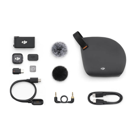 DJI Mic 3 Micrófono Inalámbrico | 1 Transmisor | 1 Receptor | Para Cámaras Profesionales, Smartphones, Tablets y Computadoras | Negro