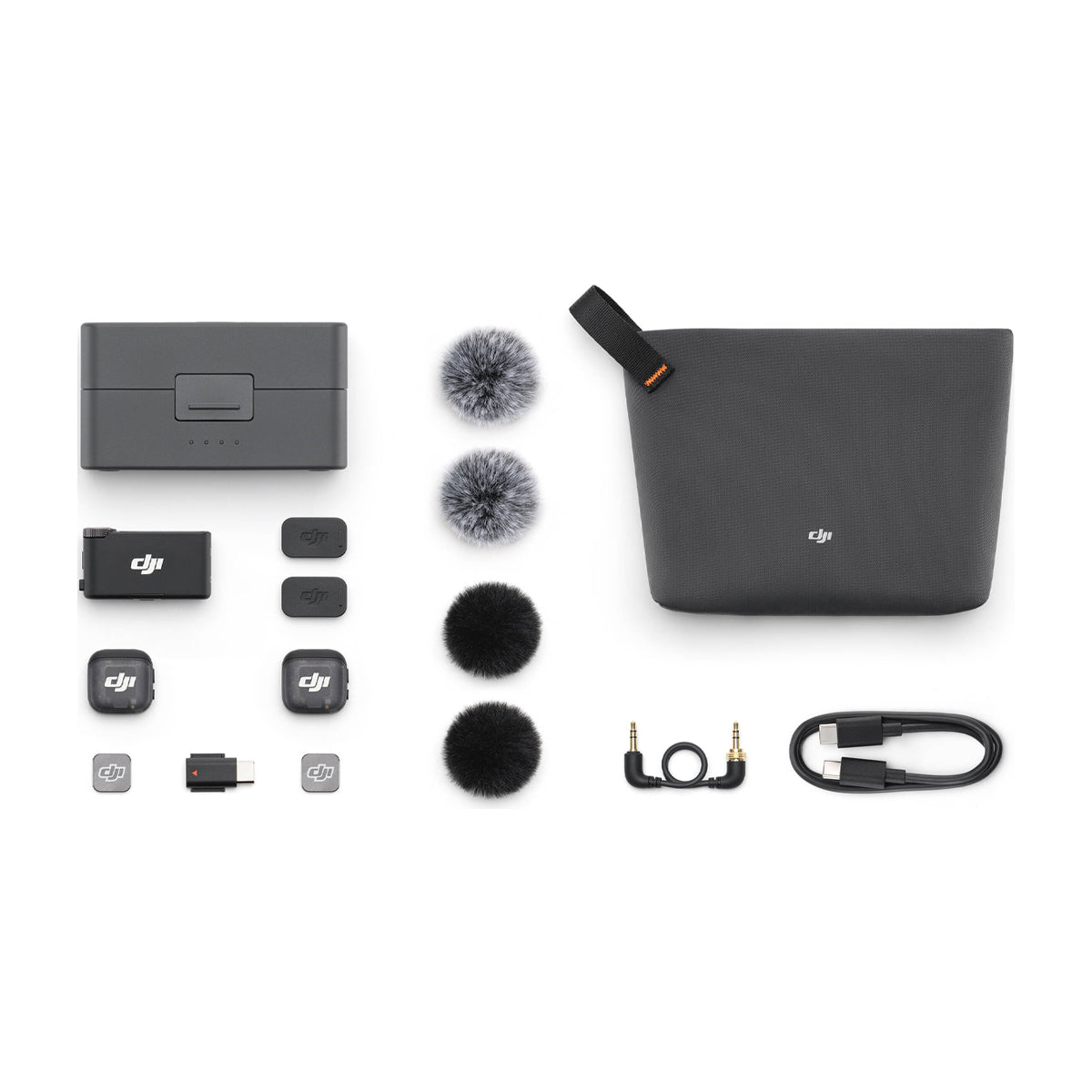 DJI Mic 3 Sistema de Micrófono Inalámbrico Doble Canal | 2 Transmisores | Para Cámaras Profesionales, Smartphones, Tablets y Computadoras | Negro