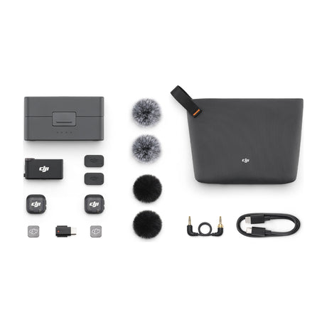 DJI Mic 3 Sistema de Micrófono Inalámbrico Doble Canal | 2 Transmisores | Para Cámaras Profesionales, Smartphones, Tablets y Computadoras | Negro