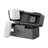 DJI Mic Mini 2S Sistema de Micrófono Inalámbrico Doble Canal | 1 Transmisor | 1 Receptor Móvil | Para Cámaras Profesionales, Smartphones, Tablets y Computadoras | Cubierta Magnética Intercambiable