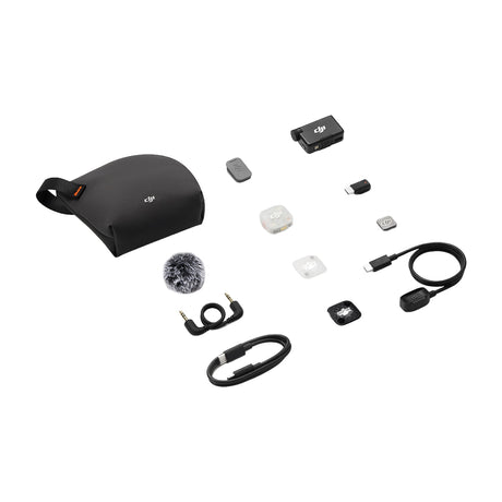 DJI Mic Mini 2S Micrófono Inalámbrico | 1 Transmisor | 1 Receptor | Para Cámaras Profesionales, Smartphones, Tablets y Computadoras | Cubierta Magnética Intercambiable