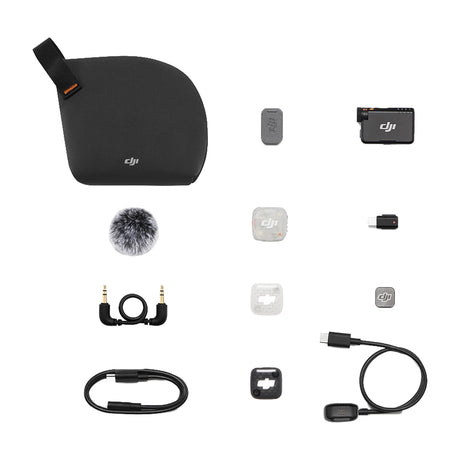 DJI Mic Mini 2S Micrófono Inalámbrico | 1 Transmisor | 1 Receptor | Para Cámaras Profesionales, Smartphones, Tablets y Computadoras | Cubierta Magnética Intercambiable