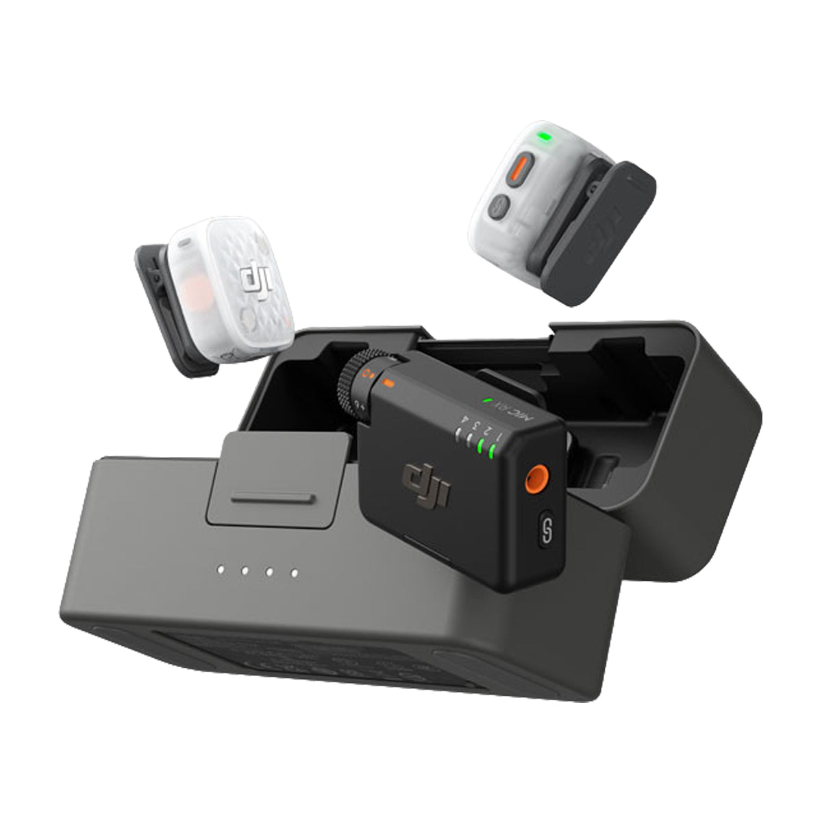 DJI Mic Mini 2S Sistema de Micrófono Inalámbrico Doble Canal | 2 Transmisores | 1 Receptor | Para Cámaras Profesionales, Smartphones, Tablets y Computadoras | Cubierta Magnética Intercambiable