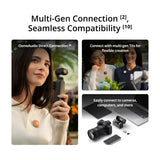 DJI Mic Mini 2 Micrófono Inalámbrico | 1 Transmisor | Para Cámaras Profesionales, Smartphones, Tablets y Computadoras | Cubierta Magnética Intercambiable