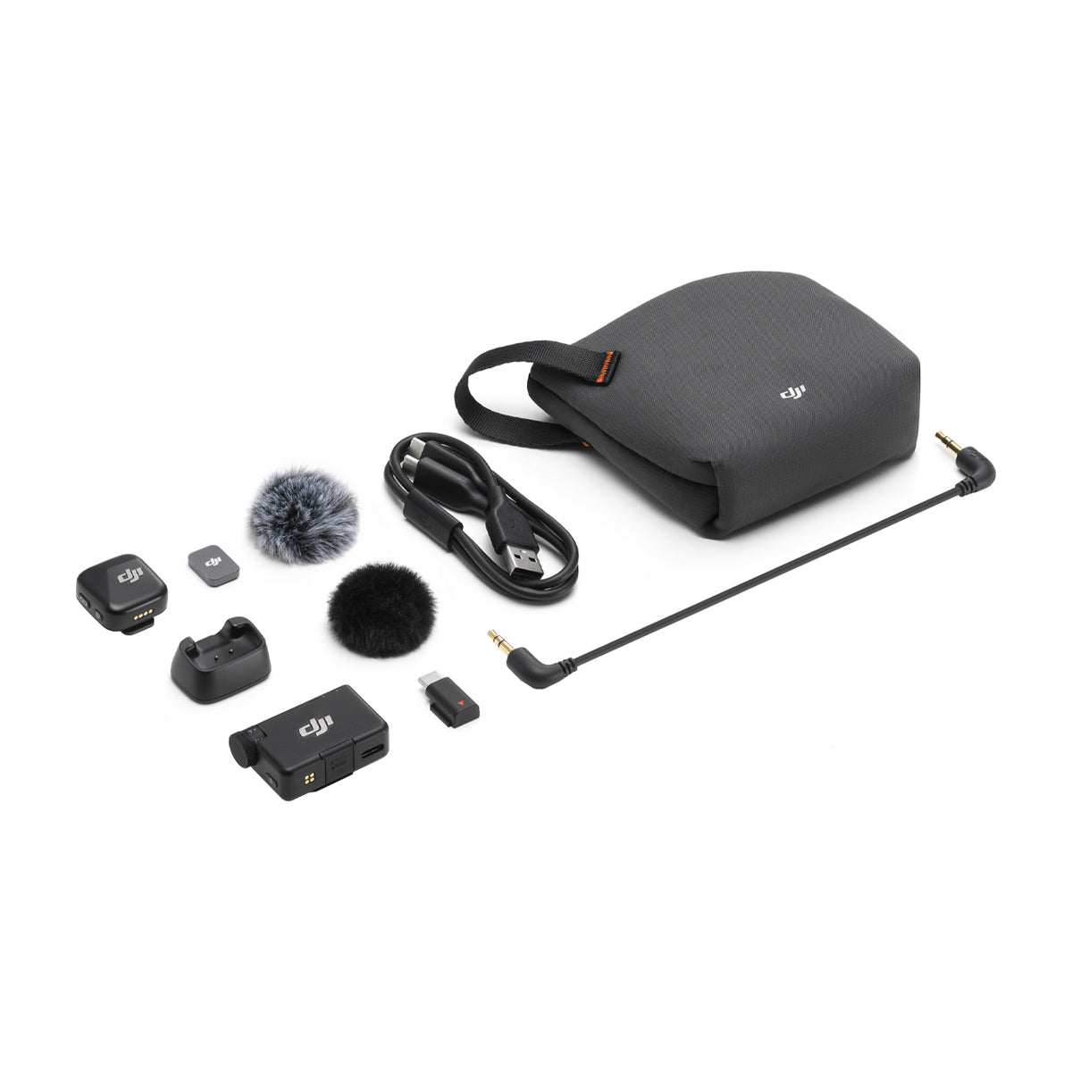 DJI Mic Mini Micrófono Inalámbrico | 1 Transmisor | 1 Receptor | Para Cámaras Profesionales, Smartphones, Tablets y Computadoras | Negro