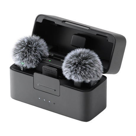 DJI Mic Mini Sistema de Micrófono Inalámbrico Doble Canal | 2 Transmisores | Para Cámaras Profesionales, Smartphones, Tablets y Computadoras | Negro