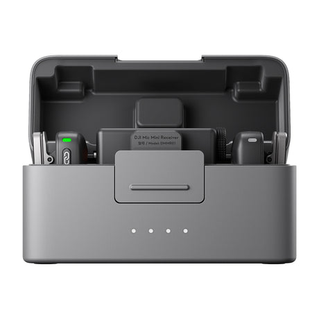 DJI Mic Mini Sistema de Micrófono Inalámbrico Doble Canal | 2 Transmisores | Para Cámaras Profesionales, Smartphones, Tablets y Computadoras | Negro