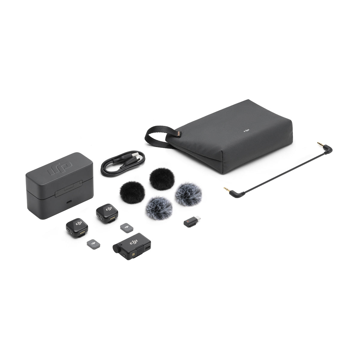DJI Mic Mini Sistema de Micrófono Inalámbrico Doble Canal | 2 Transmisores | Para Cámaras Profesionales, Smartphones, Tablets y Computadoras | Negro