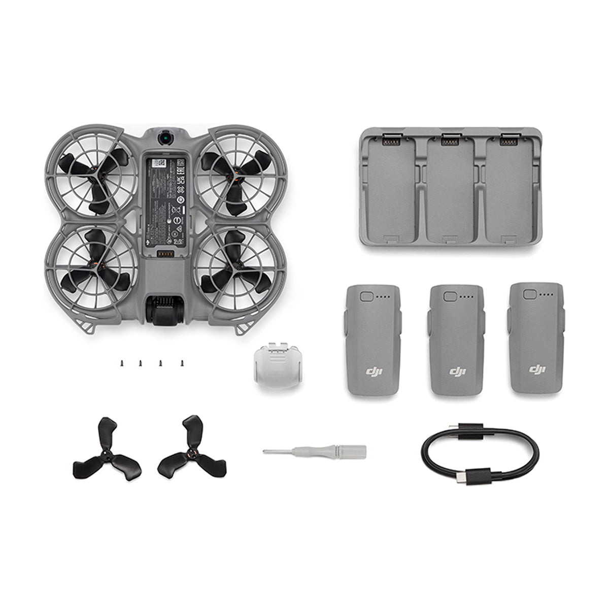 DJI Neo 2 Drone Fly More Combo (Drone Only) | Quadcopter | 12MP | Video 4K | Palm Take Off | Voice Control | 3 Baterías | Cargador Triple | 19 Min
