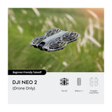 DJI Neo 2 Drone | Quadcopter | 12MP | Video 4K | Palm Take Off | Voice Control | 19 Min