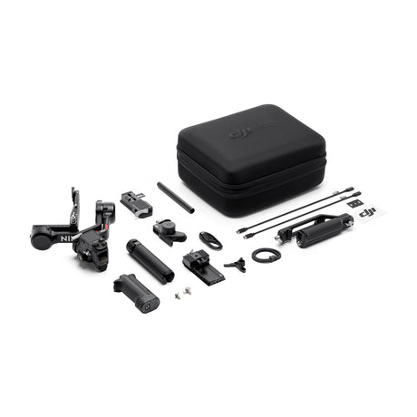 DJI RS 4 Combo Gimbal para Cámaras | Estabilizador de 3-Ejes | Motor Focus Pro | OLED Touchscreen  | 12H | Negro