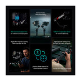 DJI RS 4 Combo Gimbal para Cámaras | Estabilizador de 3-Ejes | Motor Focus Pro | OLED Touchscreen  | 12H | Negro