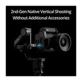 DJI RS 4 Pro Combo Gimbal para Cámaras | Estabilizador de 3-Ejes | Motor Focus Pro | ActiveTrack Pro | OLED Touchscreen  | 13H | Negro