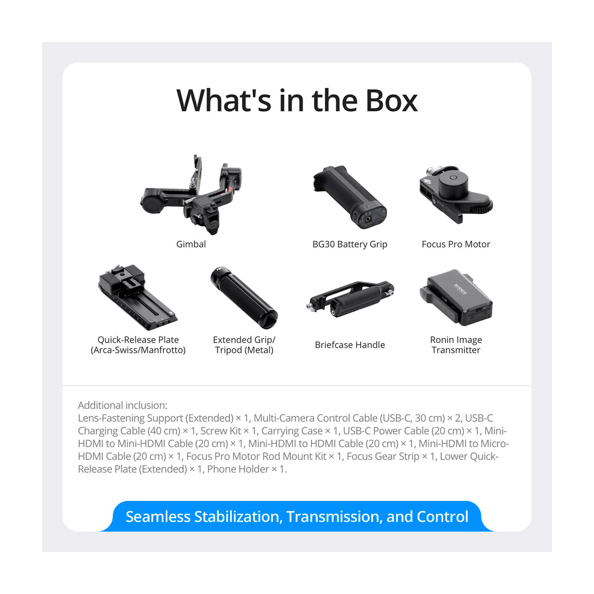 DJI RS 4 Pro Combo Gimbal para Cámaras | Estabilizador de 3-Ejes | Motor Focus Pro | ActiveTrack Pro | OLED Touchscreen  | 13H | Negro