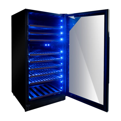 Drija Dolce 110 Vinera Empotrable de Compresor de 110 Botellas | Rejillas de Madera Deslizables