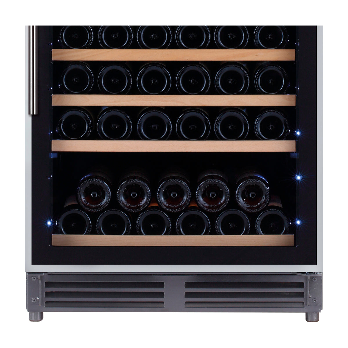 Drija Dolce 110 Vinera Empotrable de Compresor de 110 Botellas | Rejillas de Madera Deslizables