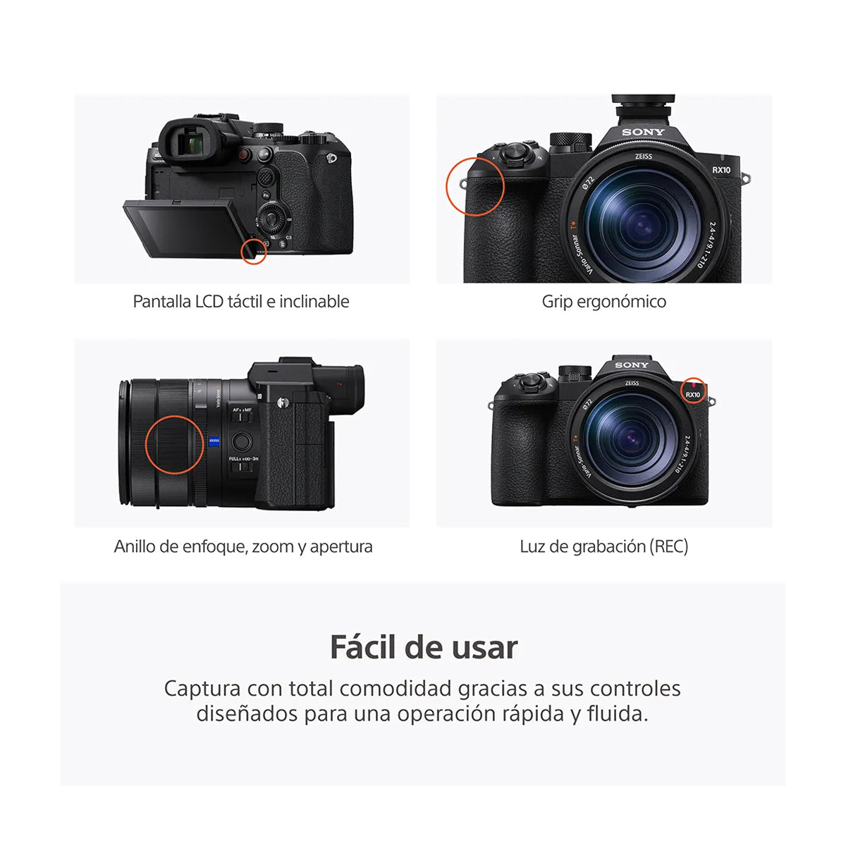 Sony RX10 V Cámara Digital Premium | High Zoom