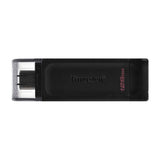 Kingston Memoria USB C de 128GB | USB 3.2 | Negro