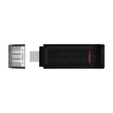 Kingston Memoria USB C de 128GB | USB 3.2 | Negro