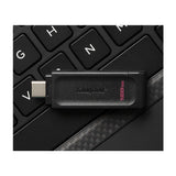 Kingston Memoria USB C de 128GB | USB 3.2 | Negro