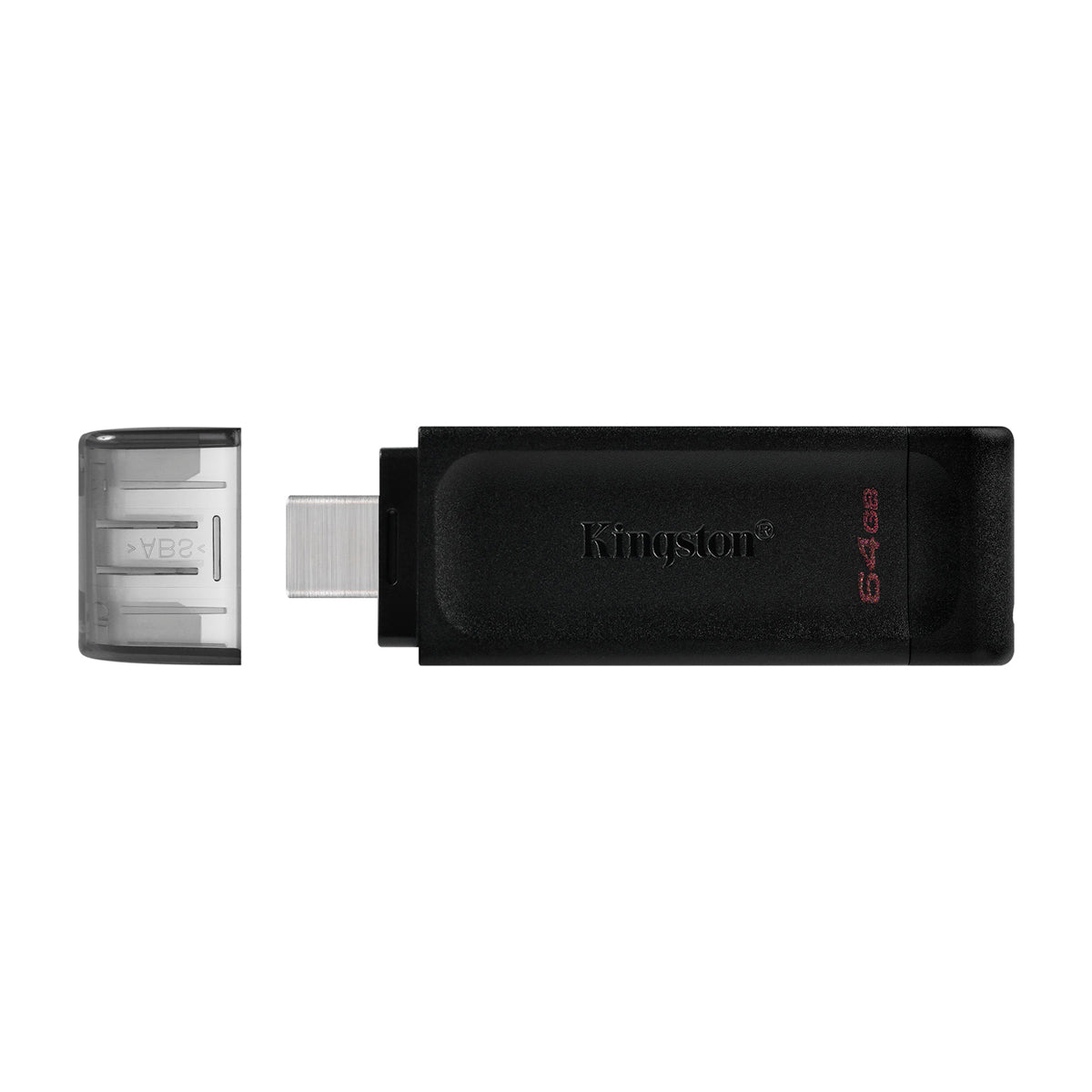 Kingston Memoria USB C de 64GB | USB 3.2 | Negro