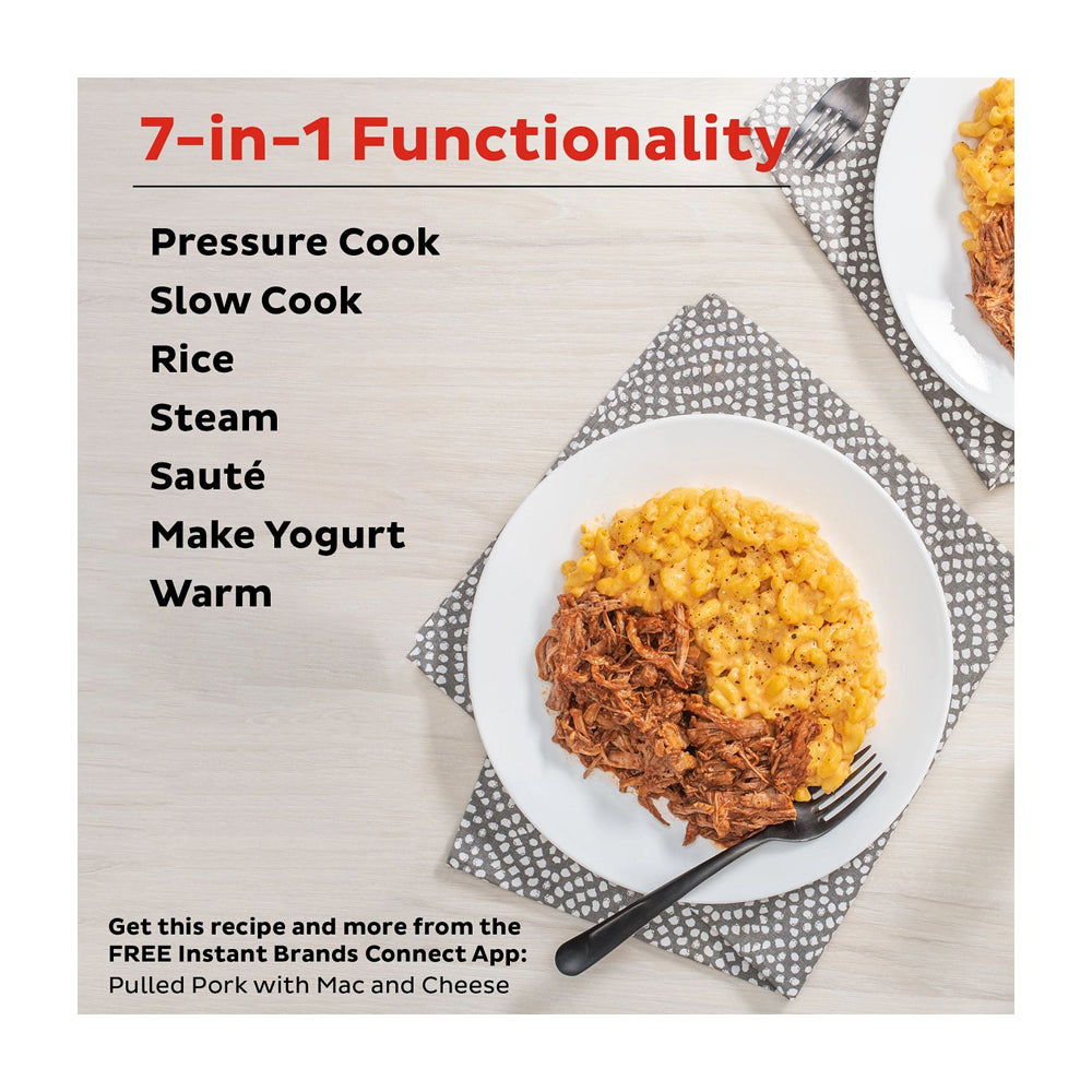 Instant Pot Duo 60 Olla Multifuncional 7-en-1 de 5.7L | 13 Programas | Sistema Inteligente | Interior Antiadherente Extraible