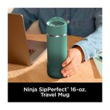 Ninja Sip Perfect Taza De Viaje | Tecnología HeatStore | 16 Oz | Verde