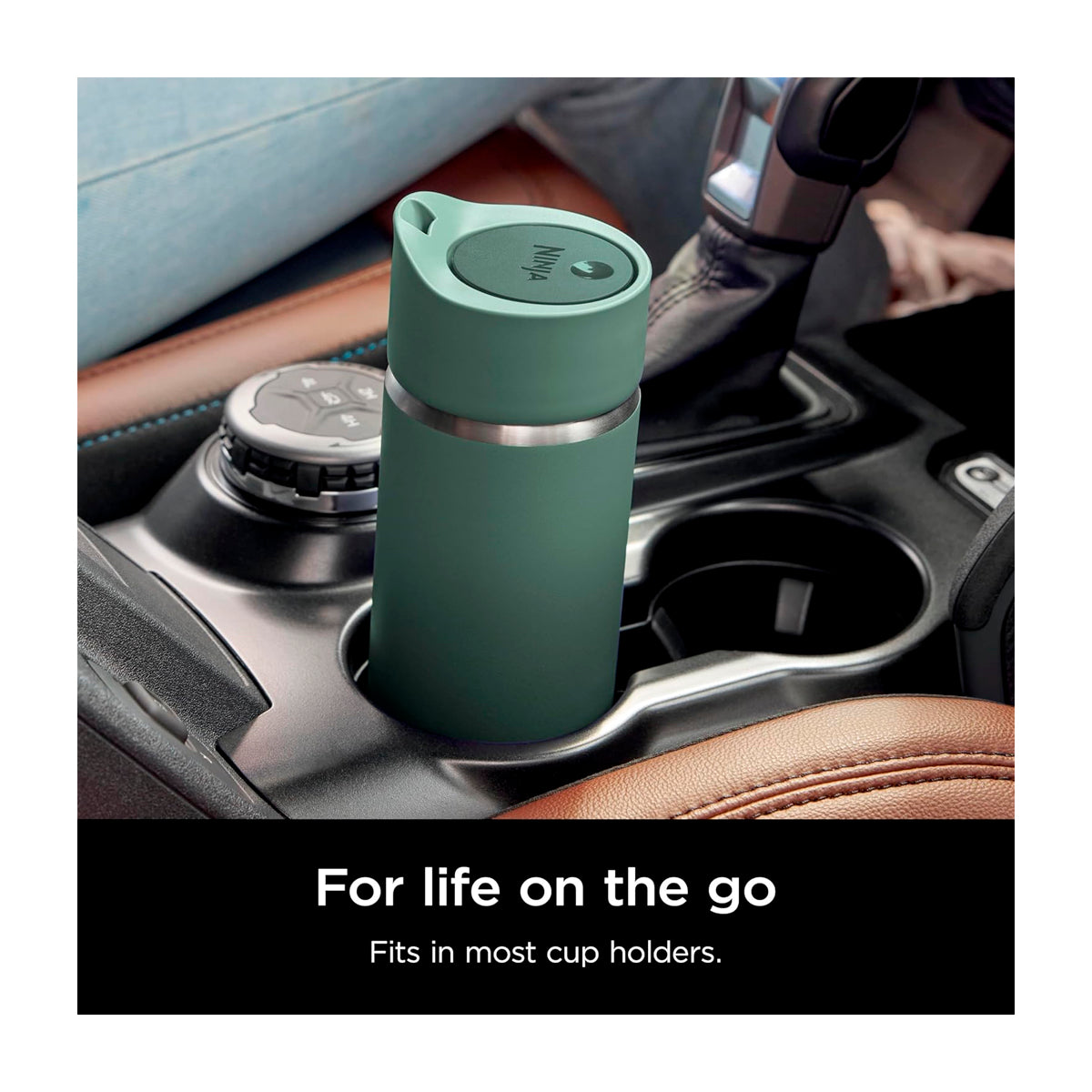 Ninja Sip Perfect Taza De Viaje | Tecnología HeatStore | 16 Oz | Verde