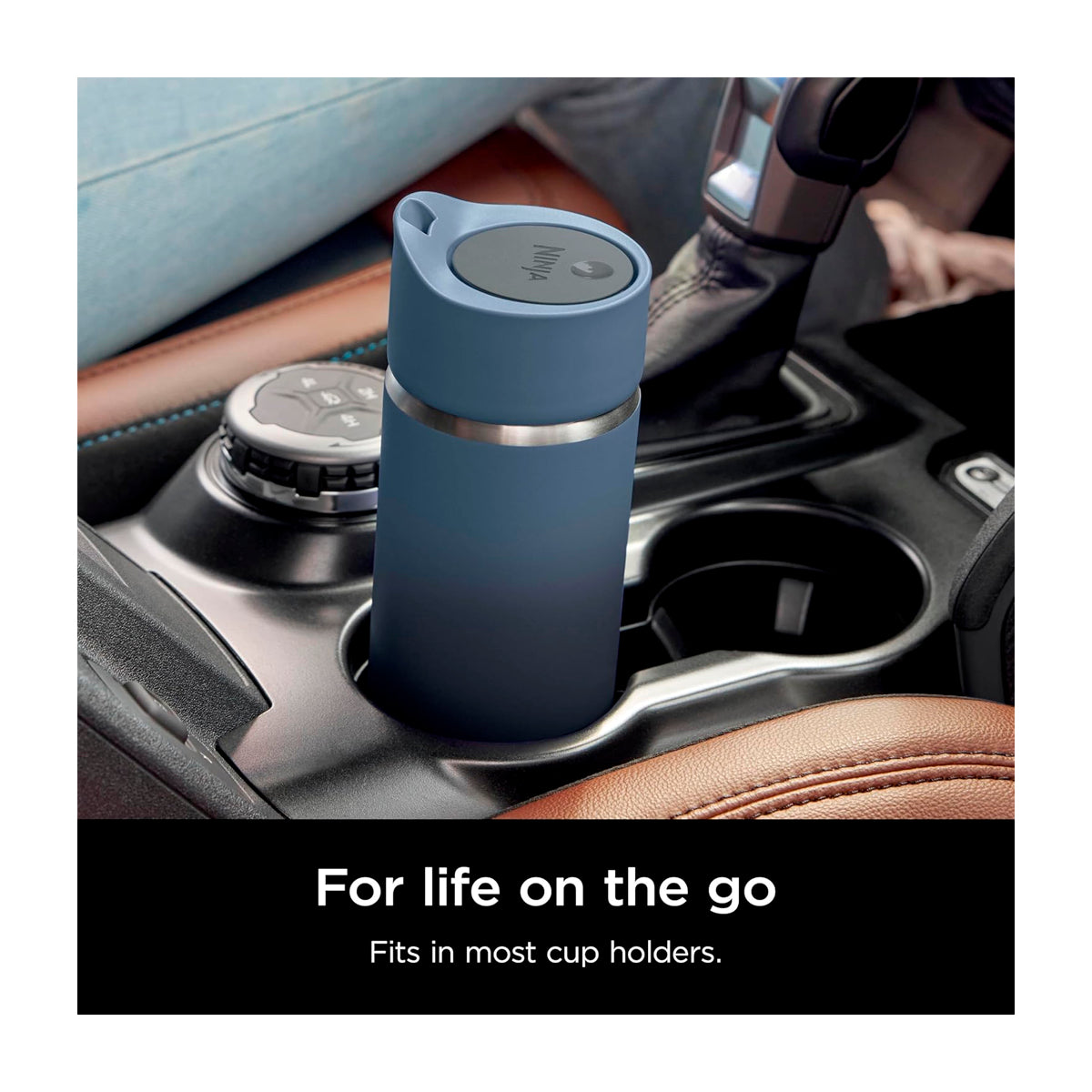 Ninja Sip Perfect Taza De Viaje | Tecnología HeatStore | 16 Oz | Azul