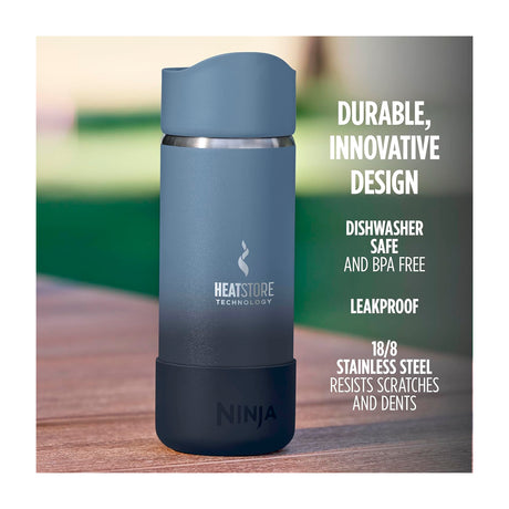 Ninja Sip Perfect Taza De Viaje | Tecnología HeatStore | 16 Oz | Azul