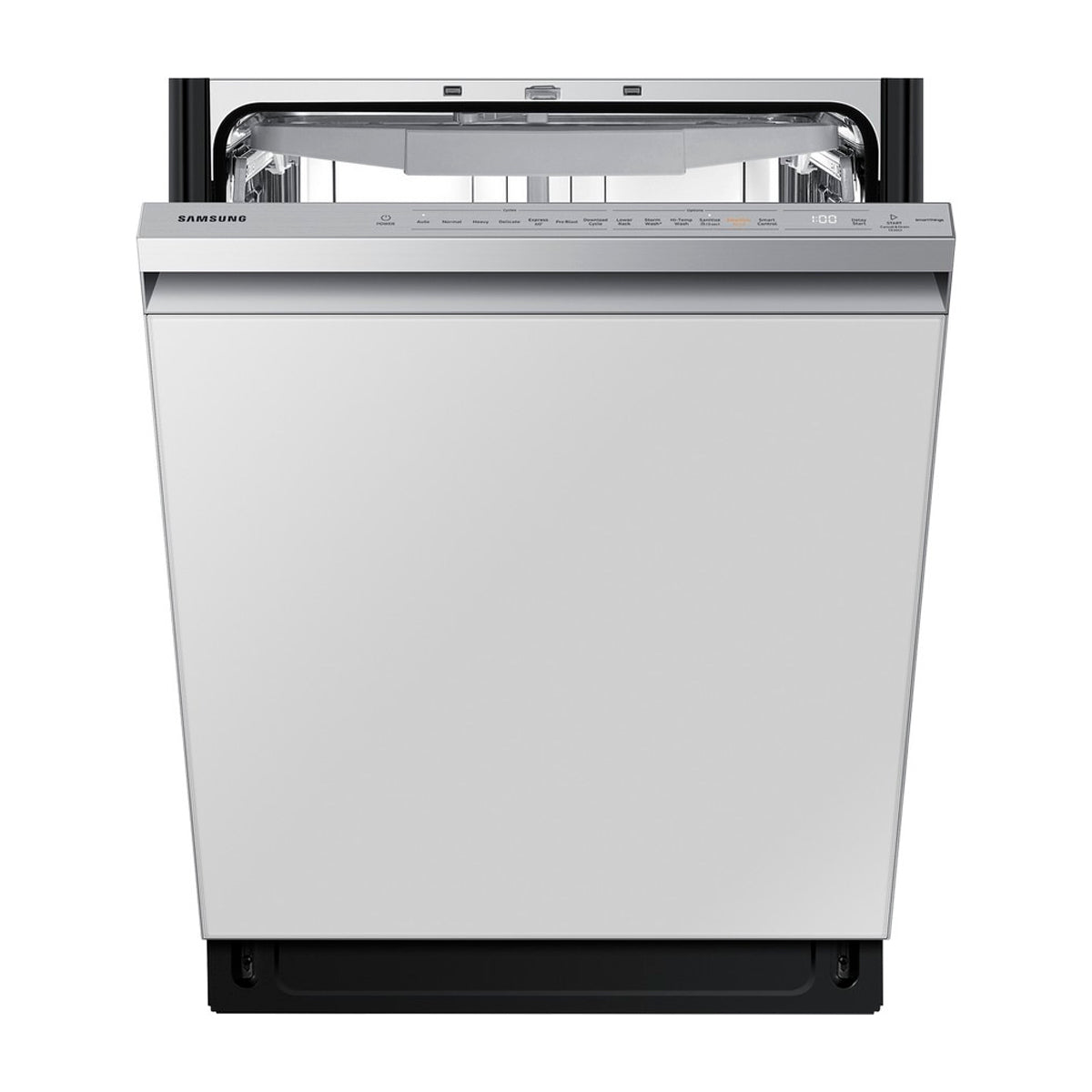 Samsung BESPOKE Lavaplatos Empotrable de 24" | Energy Star | Digital | WiFi | StormWash+ | AutoRelease | Tercera Rejilla | Silencioso 42 dBA | 15 P/S | White Glass