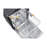 Samsung BESPOKE Lavaplatos Empotrable de 24" | Energy Star | Digital | WiFi | StormWash+ | AutoRelease | Tercera Rejilla | Silencioso 42 dBA | 15 P/S | White Glass