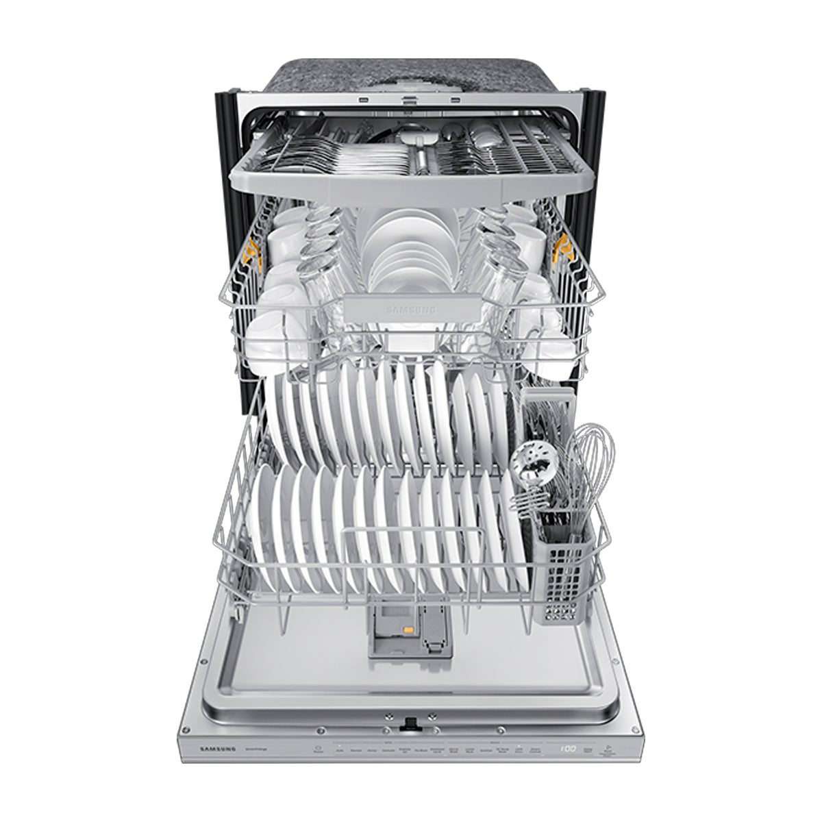 Samsung Lavaplatos Empotrable de 24" | Energy Star | Digital | AutoRelease | Tercera Rejilla | Ciclo Express 60' | Silencioso 46 dBA | 15 P/S | Acero Inoxidable