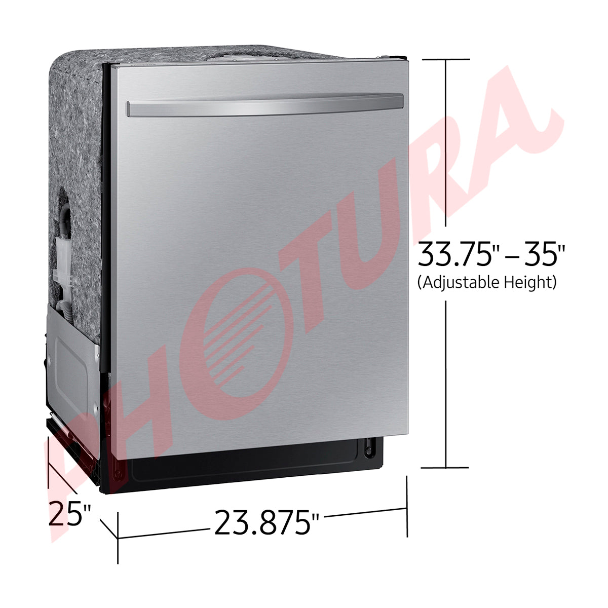 Samsung Lavaplatos Empotrable de 24" | Energy Star | Digital | AutoRelease | Tercera Rejilla | Ciclo Express 60' | Silencioso 46 dBA | 15 P/S | Acero Inoxidable