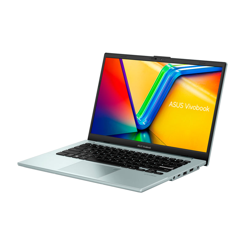 Asus Vivobook Go Laptop 14" FHD, AMD Ryzen 5 7520U, 16GB RAM, 512GB SSD, AMD Radeon,  Lector de Huellas, Audio SonicMaster, Windows 11 Home | Gris Verde
