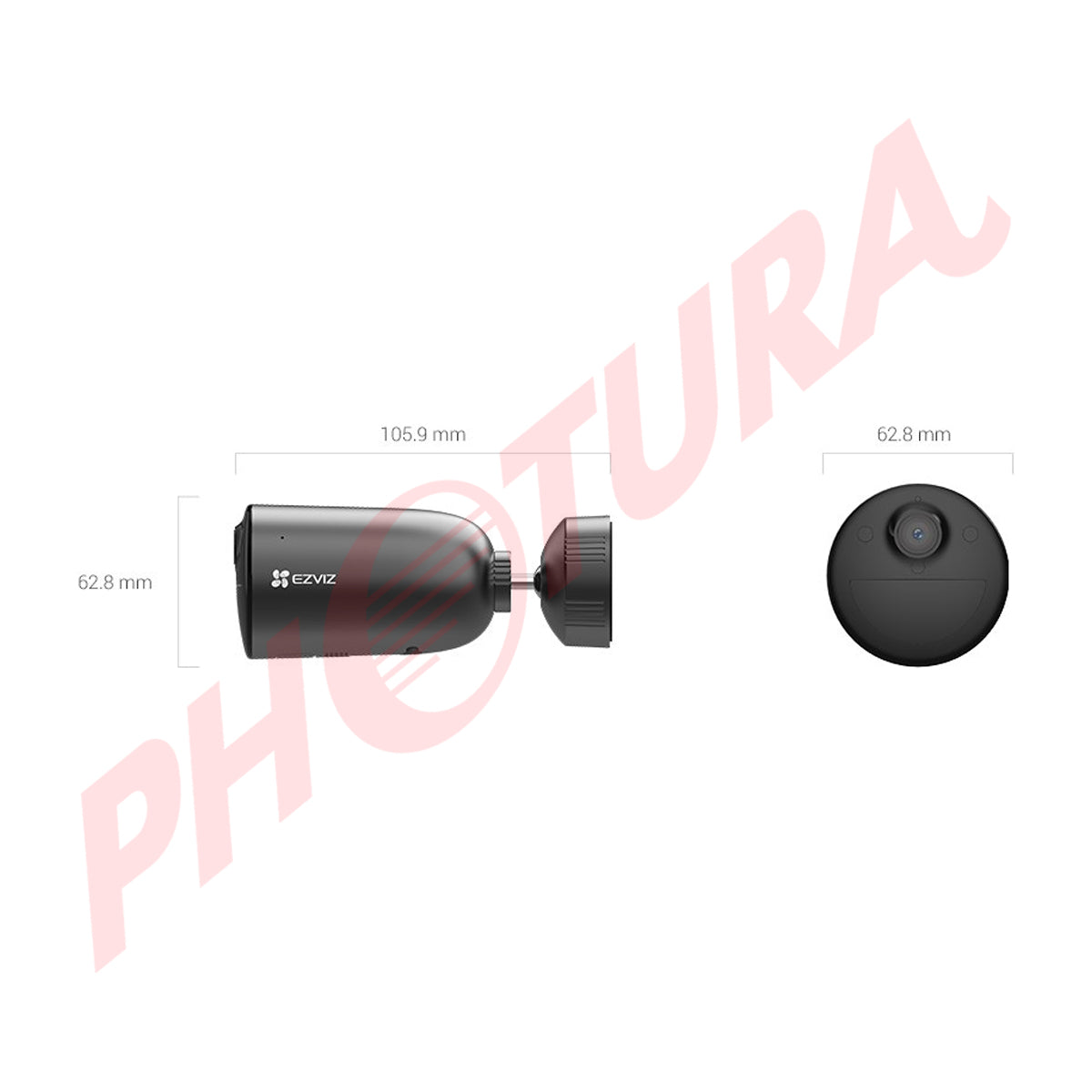 EZVIZ EB3 Kit Cámara de Seguridad WiFi para Casa | 2K | Detección de Movimiento | Visión Nocturna a Color | Panel Solar