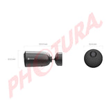 EZVIZ EB3 Kit Cámara de Seguridad WiFi para Casa | 2K | Detección de Movimiento | Visión Nocturna a Color | Panel Solar