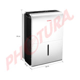 Sankey Deshumidificador de 30 Pintas | Filtro de Iones de Plata | Sensor de Humedad