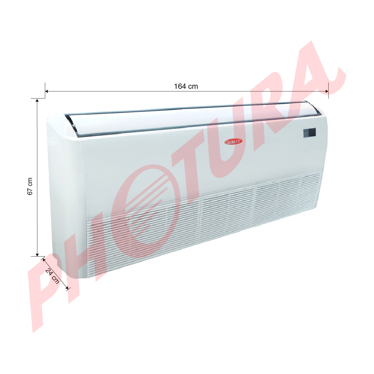 Sankey Aire Acondicionado Piso/Techo Comercial Inverter 54,000 BTU | SEER 15 | Alto Desempeño | Eficiente | 220v