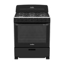 Mabe Estufa a Gas de Acero Inoxidable | Tecnología Ultimate | Perfect Cook | Easy Clean Pro | 30" | 6 Quemadores | Negro