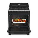Mabe Estufa a Gas de Acero Inoxidable | Tecnología Ultimate | Perfect Cook | Easy Clean Pro | 30" | 6 Quemadores | Negro