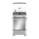 Mabe Estufa a Gas de Acero Inoxidable | Tecnología Ultimate | Tipo Espejo | Easy Clean Pro | Tapa | 24" | 4 Quemadores