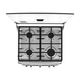 Mabe Estufa a Gas de Acero Inoxidable | Tecnología Ultimate | Tipo Espejo | Easy Clean Pro | Tapa | 24" | 4 Quemadores