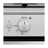 Mabe Estufa a Gas de Acero Inoxidable | Tecnología Ultimate | Tipo Espejo | Easy Clean Pro | Tapa | 24" | 4 Quemadores