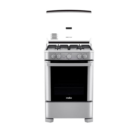 Mabe Estufa a Gas de Acero Inoxidable | Tecnología Ultimate | Easy Clean Pro | Tapa | 24" | 4 Quemadores