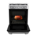 Mabe Estufa a Gas de Acero Inoxidable | Tecnología Ultimate | Easy Clean Pro | Tapa | 24" | 4 Quemadores